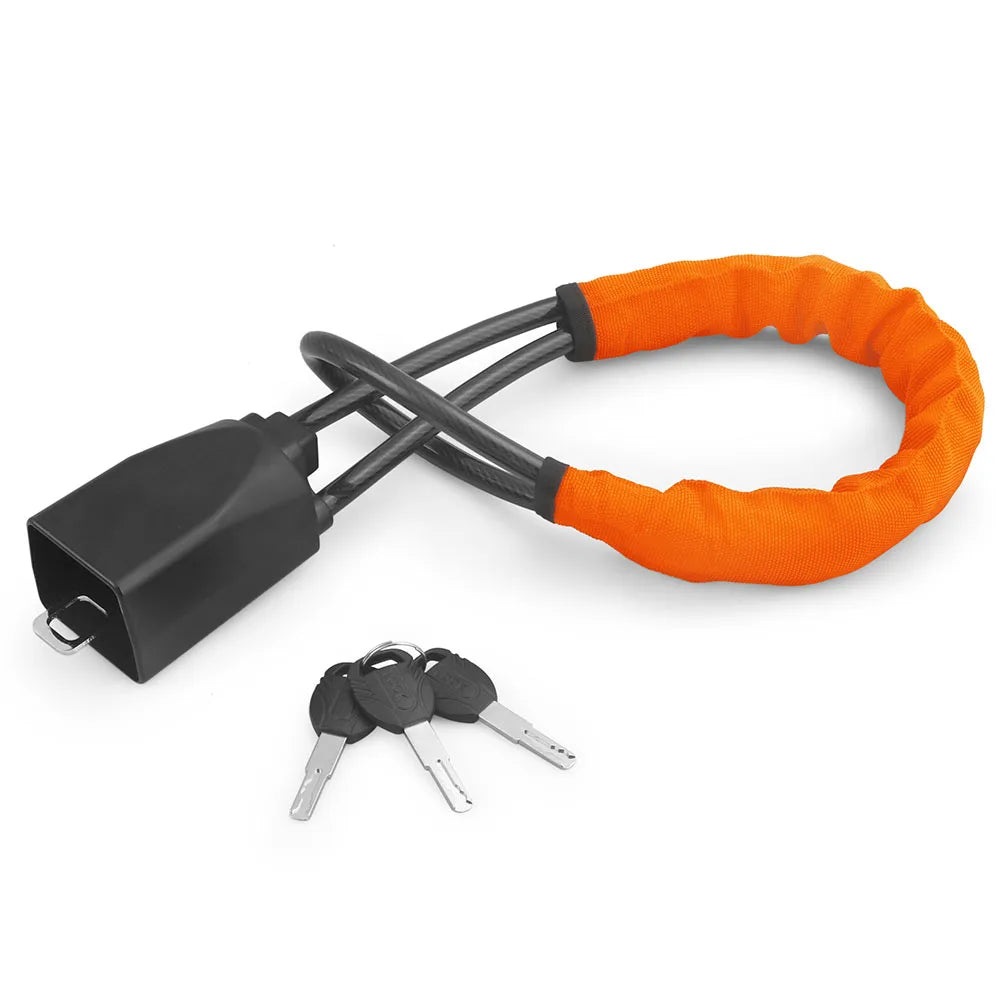 Universal Car Steering Wheel Lock with Seat Belt Socket – Anti-Theft Security Device