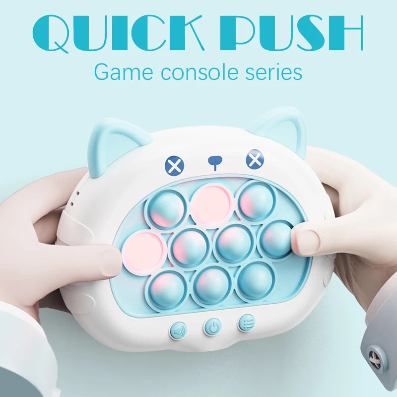 Quick Push Up Game Light Up Fast Push Puzzle Game Console For Kids - Fun Electronic Game