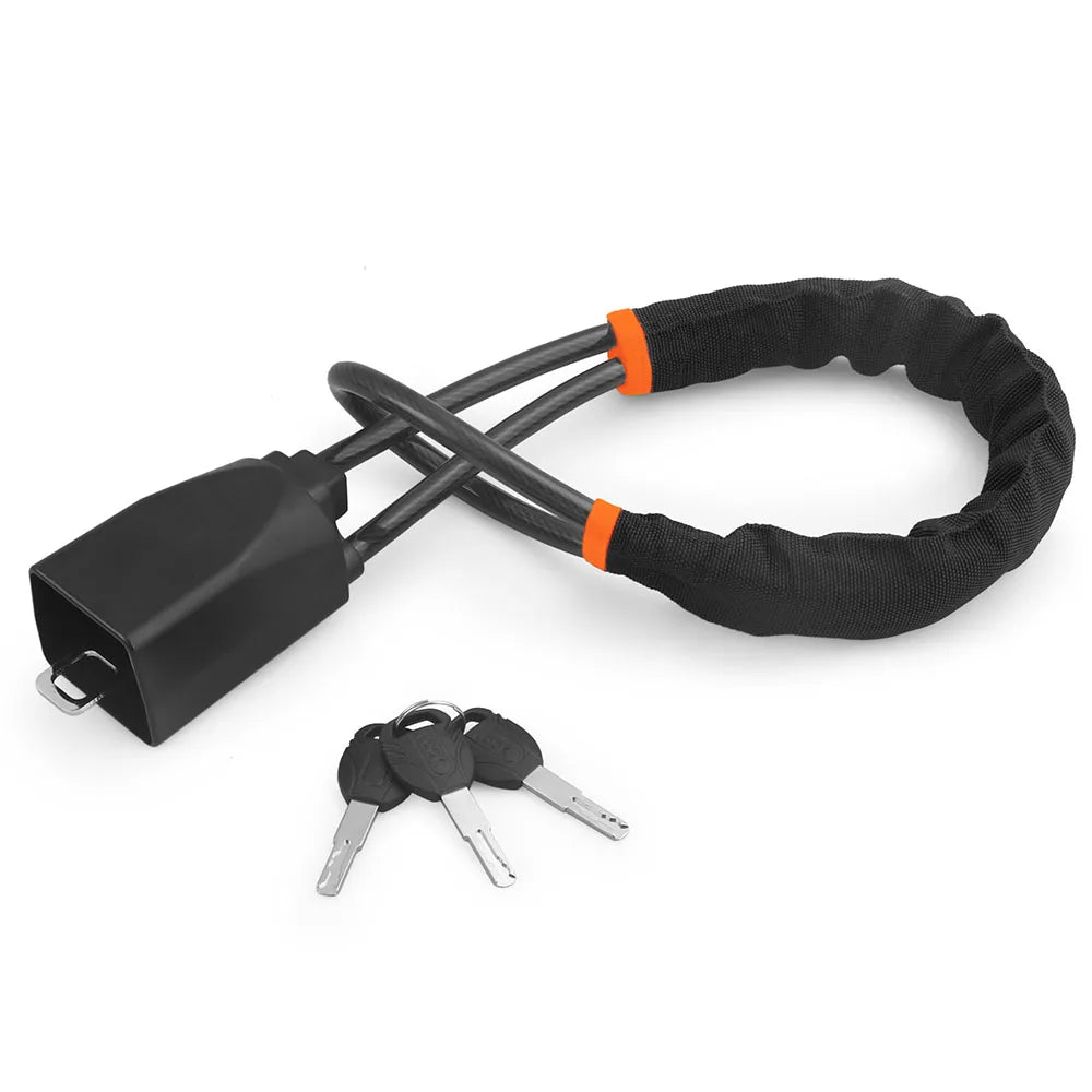 Universal Car Steering Wheel Lock with Seat Belt Socket – Anti-Theft Security Device