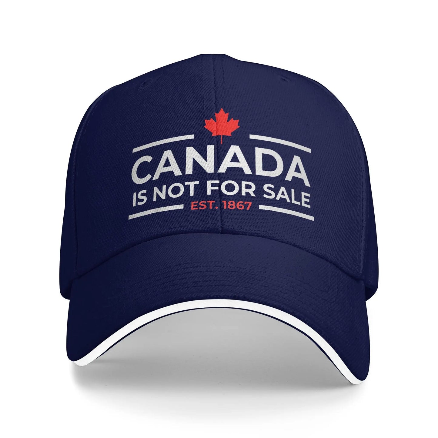 Canada Is Not For Sale 1867 Baseball Cap | Funny Retro Snapback Hat for Men & Women | Summer Outdoor Hip Hop Cap