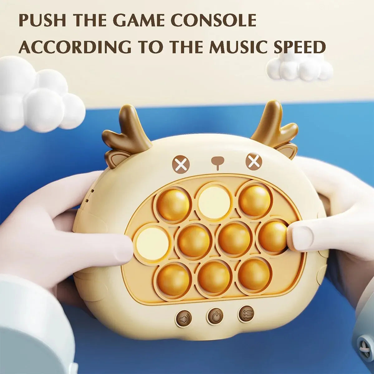 Quick Push Up Game Light Up Fast Push Puzzle Game Console For Kids - Fun Electronic Game