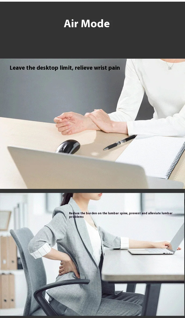 AI Wireless Mouse, ChatGPT Enabled Bluetooth, Voice Recording & AI Summarize, Ergonomic Presenter Laser Pointer