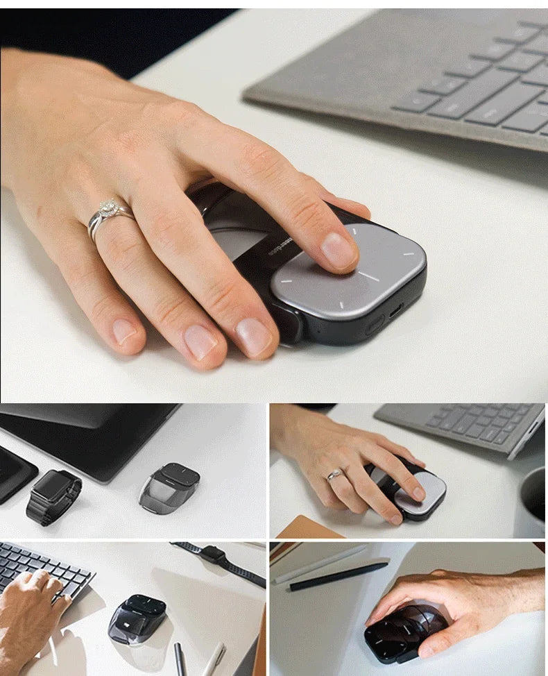AI Wireless Mouse, ChatGPT Enabled Bluetooth, Voice Recording & AI Summarize, Ergonomic Presenter Laser Pointer