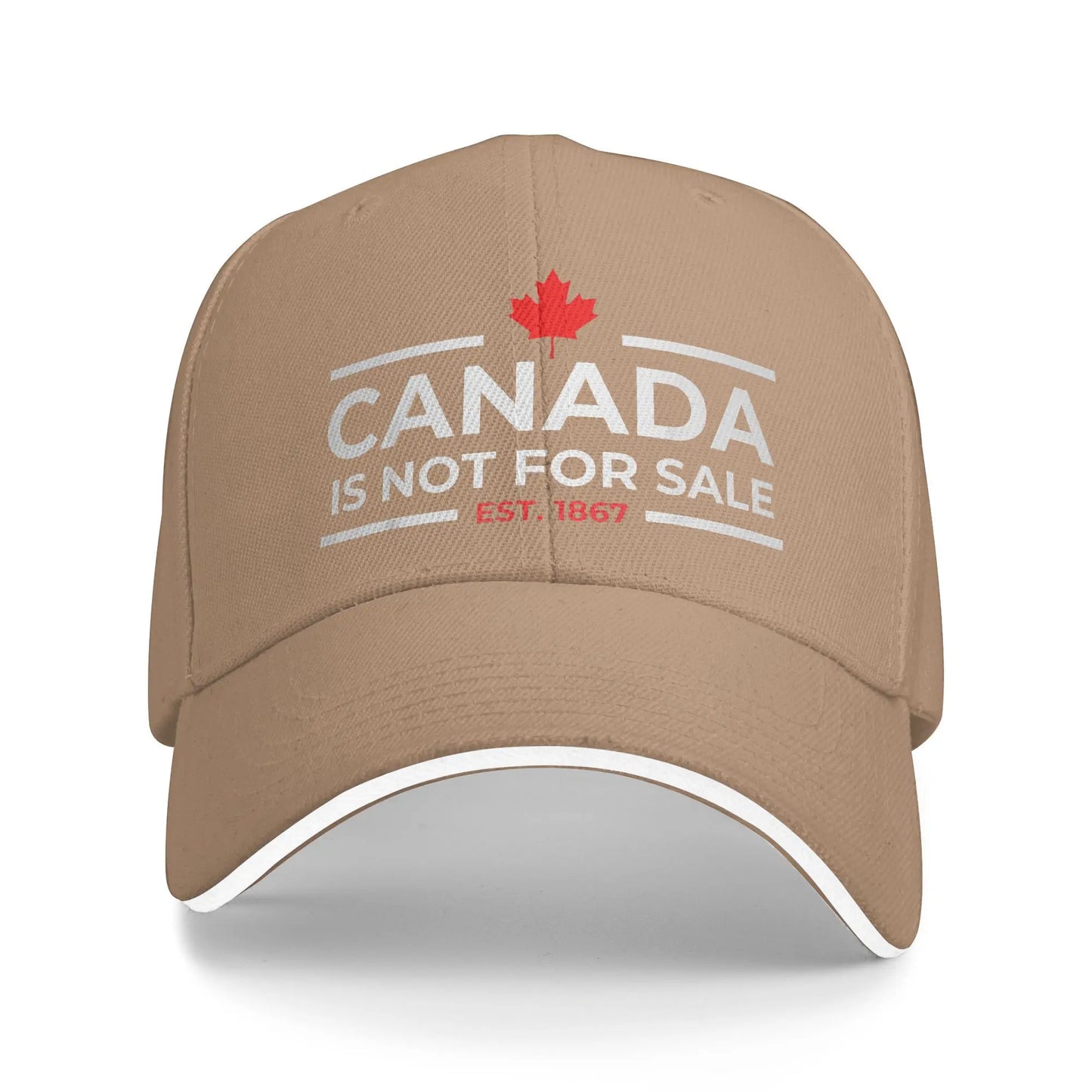 Canada Is Not For Sale 1867 Baseball Cap | Funny Retro Snapback Hat for Men & Women | Summer Outdoor Hip Hop Cap