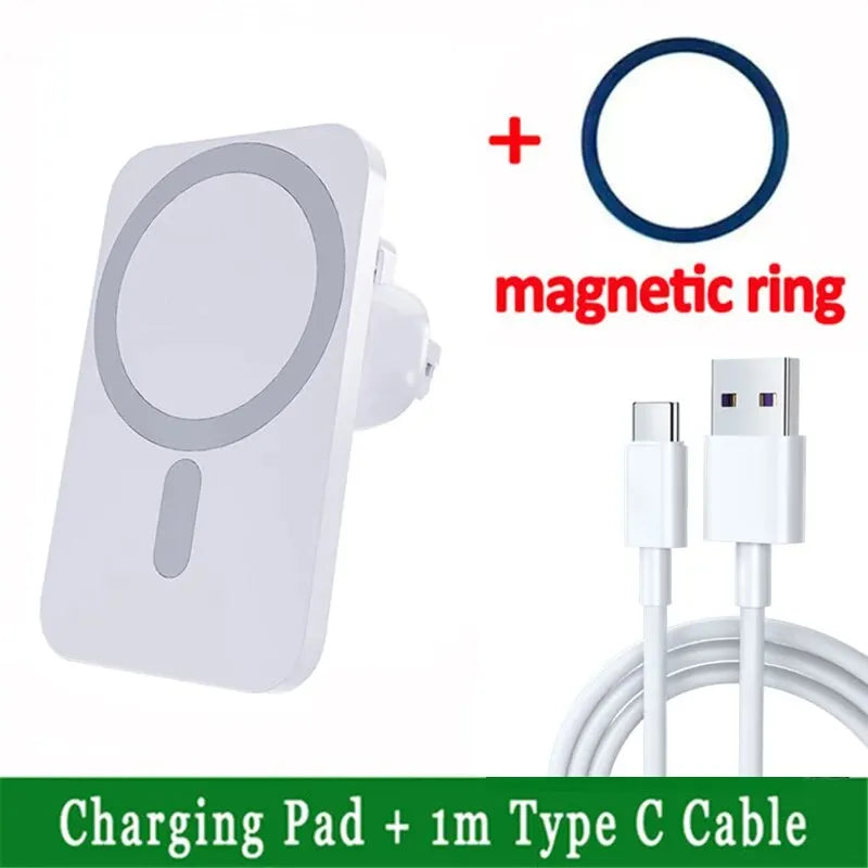 High-Speed 30W MagSafe Car Charger for iPhone 15–12 | Magnetic Wireless Mount with Premium Grip