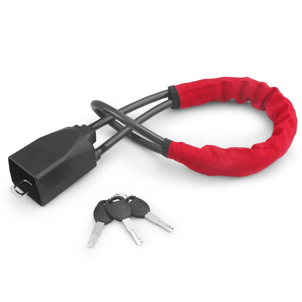 Universal Car Steering Wheel Lock with Seat Belt Socket – Anti-Theft Security Device