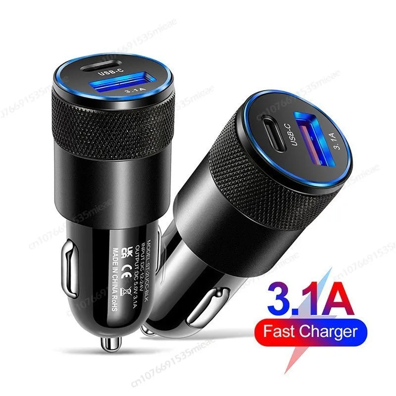 NEW Multi 3-in-1 Retractable Backseat Car Charging Station Box,36W Headrest USB Type-C Fast Car Charger for iPhone IPad,Samsung
