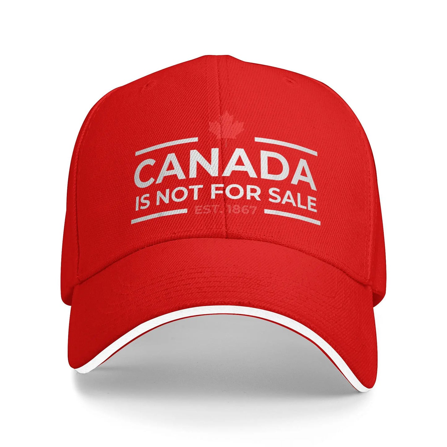 Canada Is Not For Sale 1867 Baseball Cap | Funny Retro Snapback Hat for Men & Women | Summer Outdoor Hip Hop Cap