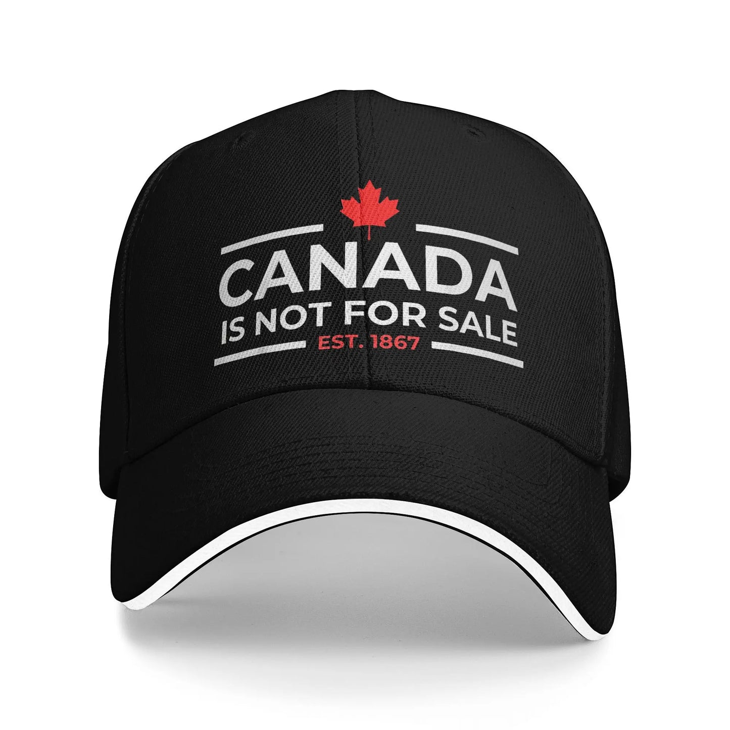 Canada Is Not For Sale 1867 Baseball Cap | Funny Retro Snapback Hat for Men & Women | Summer Outdoor Hip Hop Cap