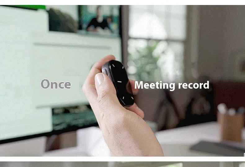 AI Wireless Mouse, ChatGPT Enabled Bluetooth, Voice Recording & AI Summarize, Ergonomic Presenter Laser Pointer