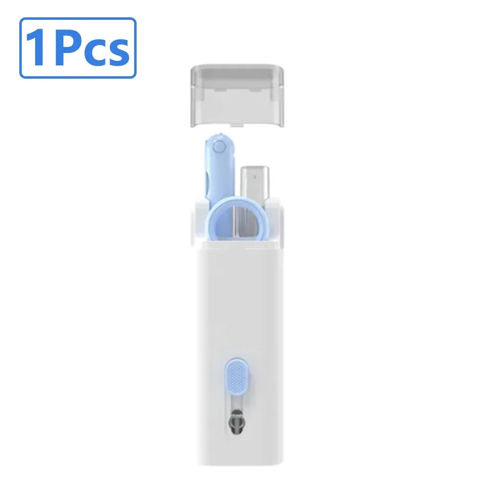 pc cleaning brush set blue