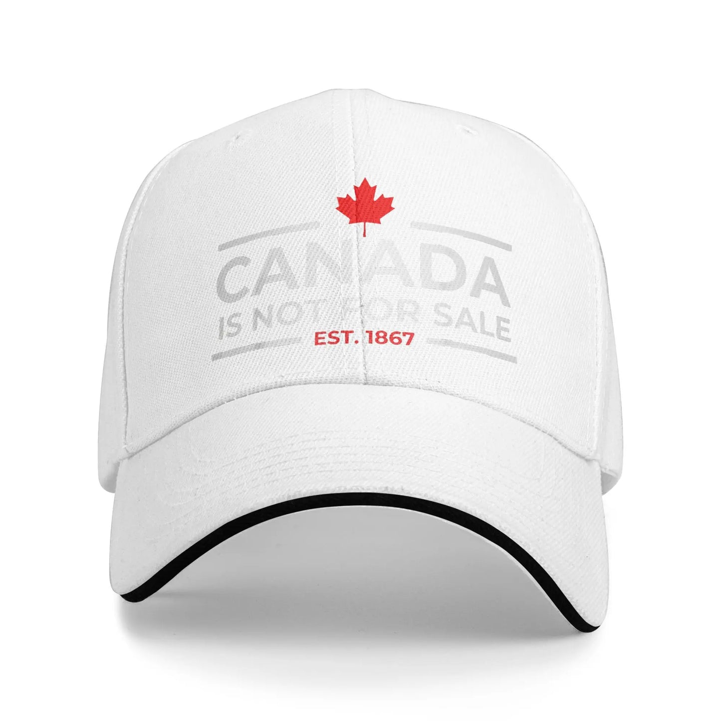 Canada Is Not For Sale 1867 Baseball Cap | Funny Retro Snapback Hat for Men & Women | Summer Outdoor Hip Hop Cap