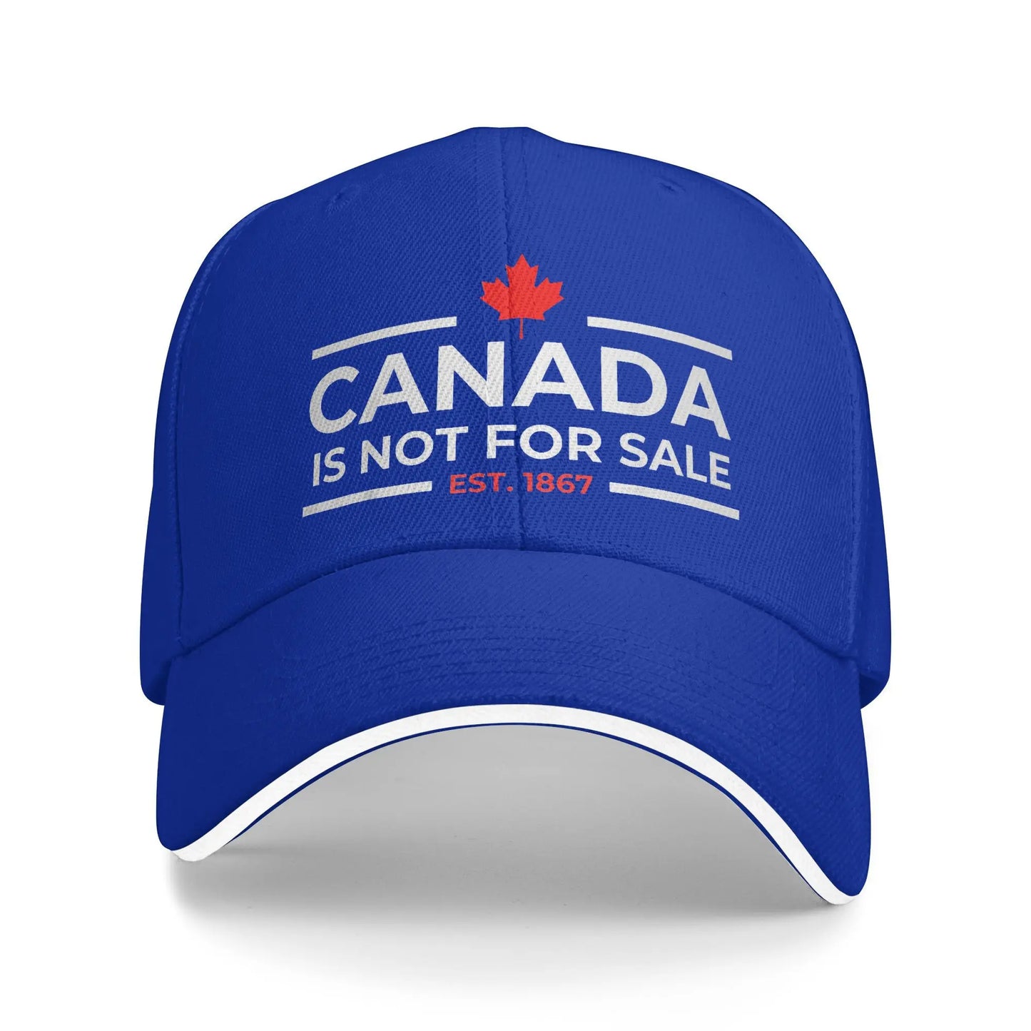 Canada Is Not For Sale 1867 Baseball Cap | Funny Retro Snapback Hat for Men & Women | Summer Outdoor Hip Hop Cap