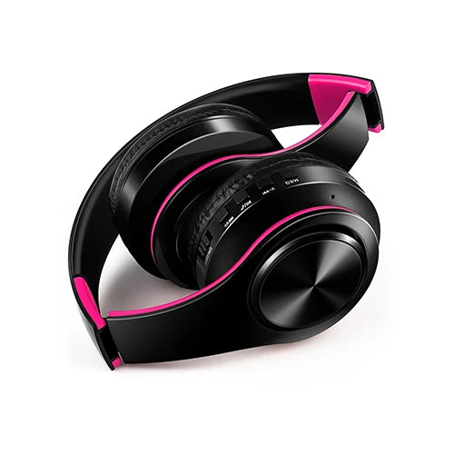 Wireless Bluetooth Headphones with Microphone – Stereo Headset MP3 Player & FM Radio