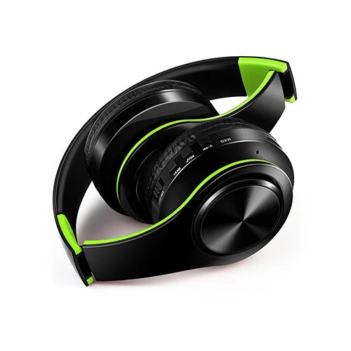 Wireless Bluetooth Headphones with Microphone – Stereo Headset MP3 Player & FM Radio