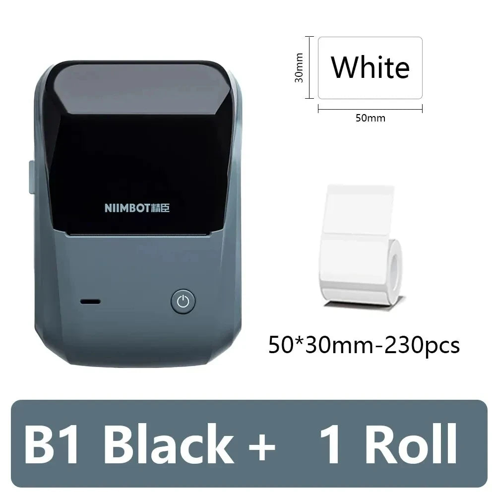 Niimbot B1 Portable Mini Thermal Label Printer Bluetooth Handheld Printer Pocket Label Self-adhesive Sticker Labeling Machine