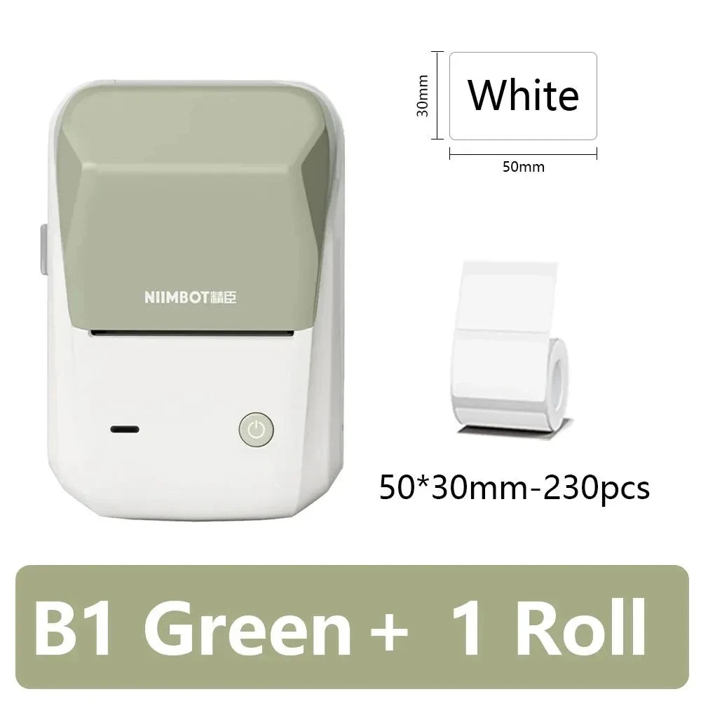 Niimbot B1 Portable Mini Thermal Label Printer Bluetooth Handheld Printer Pocket Label Self-adhesive Sticker Labeling Machine