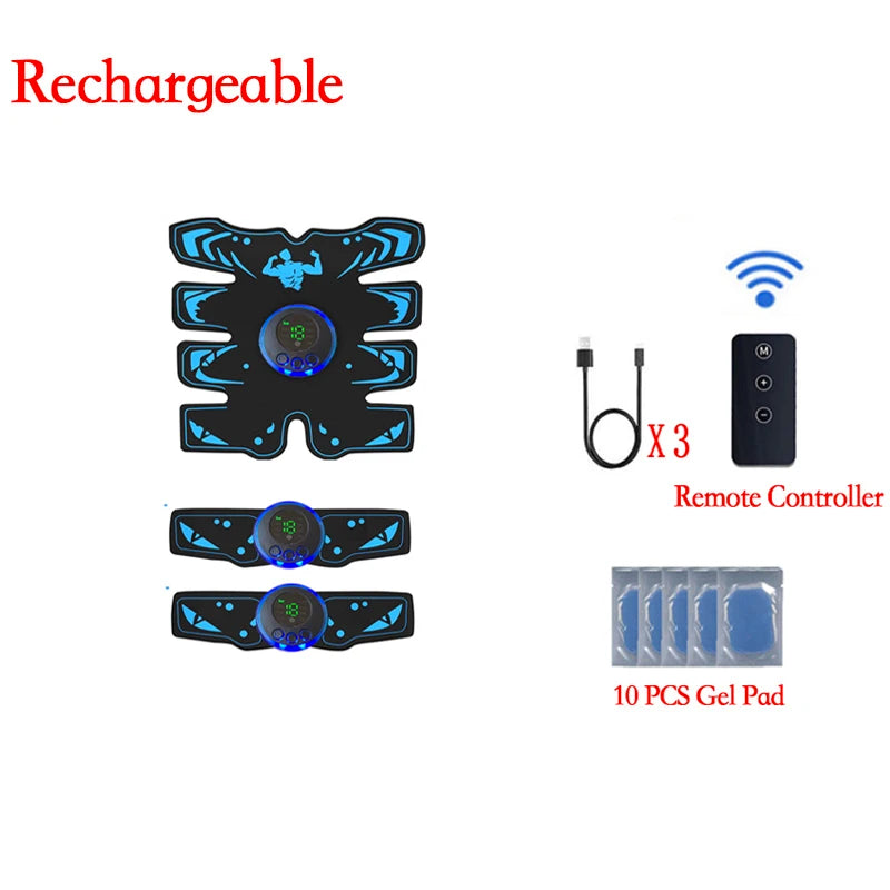 EMS Muscle Stimulator – Smart Electric Abdominal Training & Body Shaping Massager
