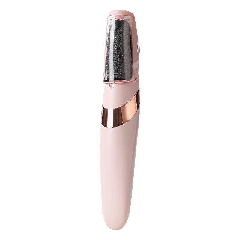 Pink Electric callus remover for cracked heels and dead skin removal