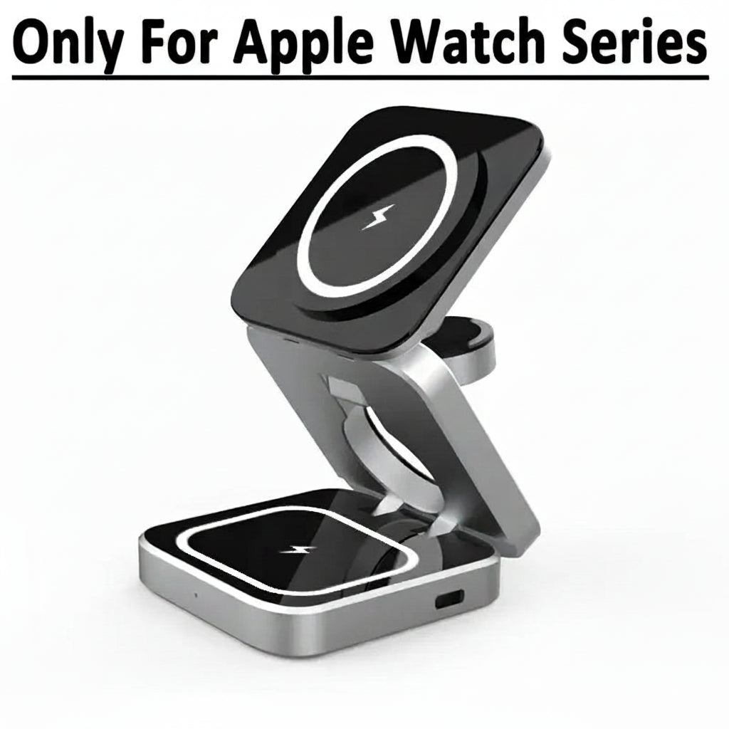 30W Magnetic Wireless Charger Stand for iPhone 16/15/14 & AirPods