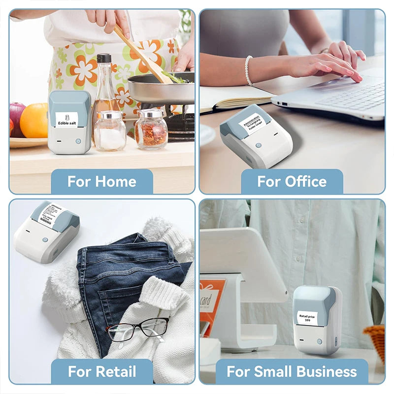 Niimbot B1 Portable Mini Thermal Label Printer Bluetooth Handheld Printer Pocket Label Self-adhesive Sticker Labeling Machine