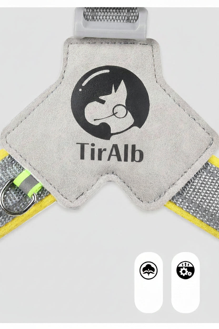 Adjustable Reflective Dog Harness Vest – Comfortable Mesh Chest Strap for Dogs & Cats