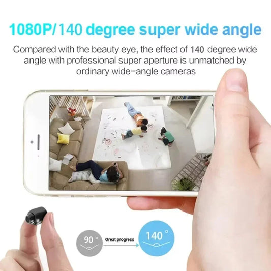 1080p mini wireless security camera with night vision