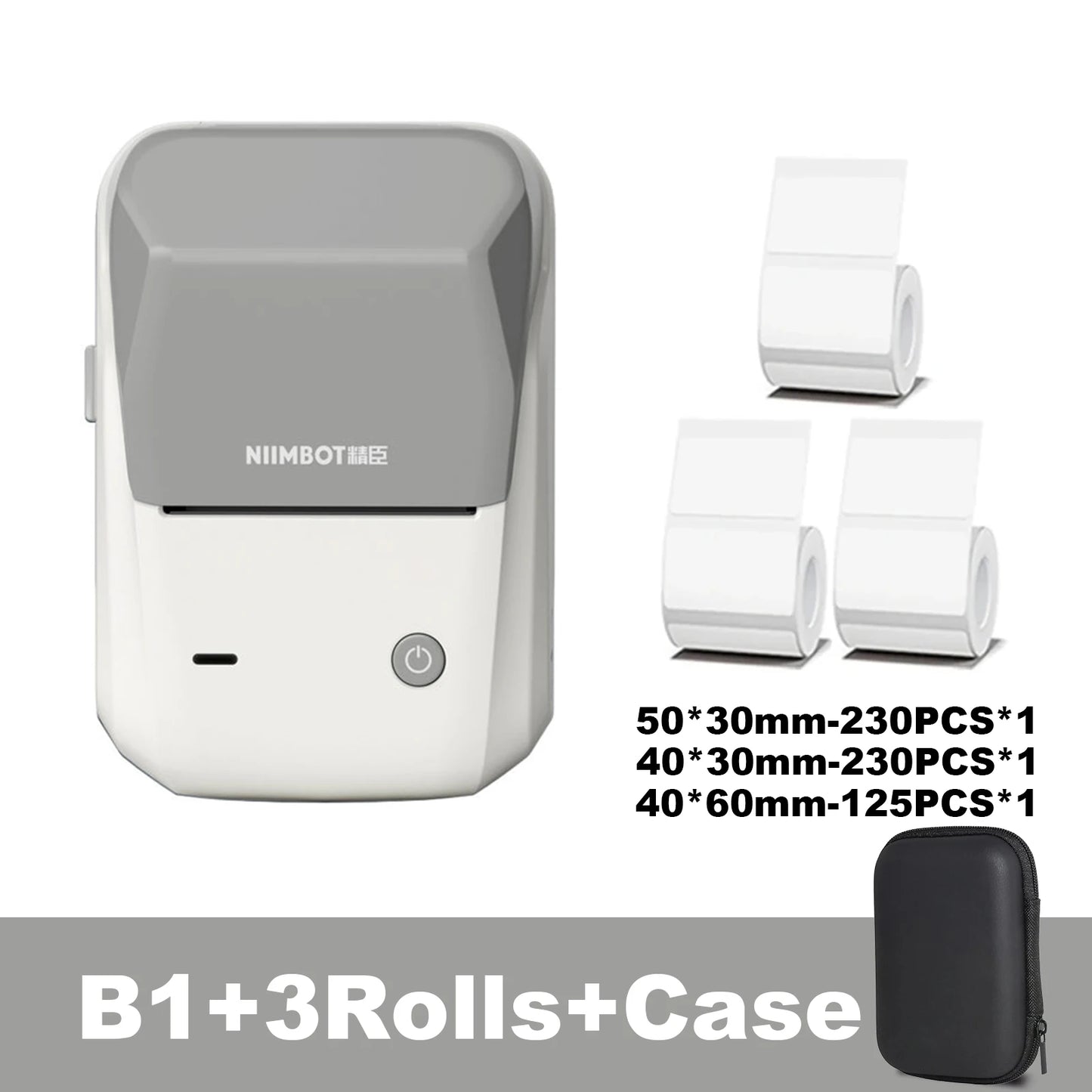 Niimbot B1 Portable Mini Thermal Label Printer Bluetooth Handheld Printer Pocket Label Self-adhesive Sticker Labeling Machine