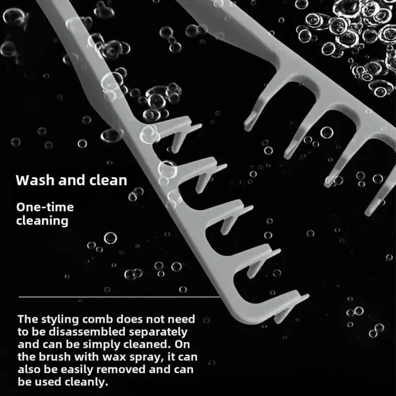 Volumizing Wide-Tooth Hair Styling Comb for Men – Curling Tool for Fluffy Texture & All Hair Types