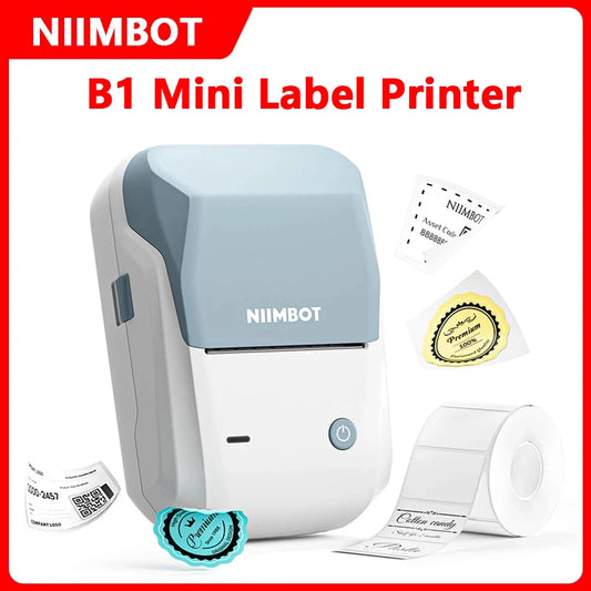 Niimbot B1 Portable Mini Thermal Label Printer Bluetooth Handheld Printer Pocket Label Self-adhesive Sticker Labeling Machine