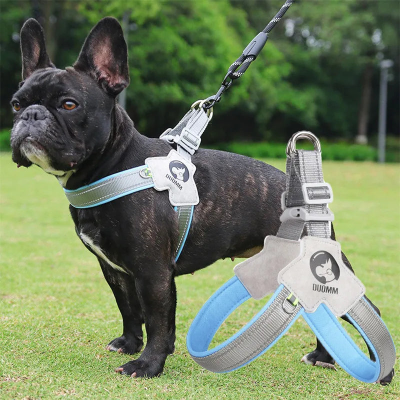 Adjustable Reflective Dog Harness Vest – Comfortable Mesh Chest Strap for Dogs & Cats