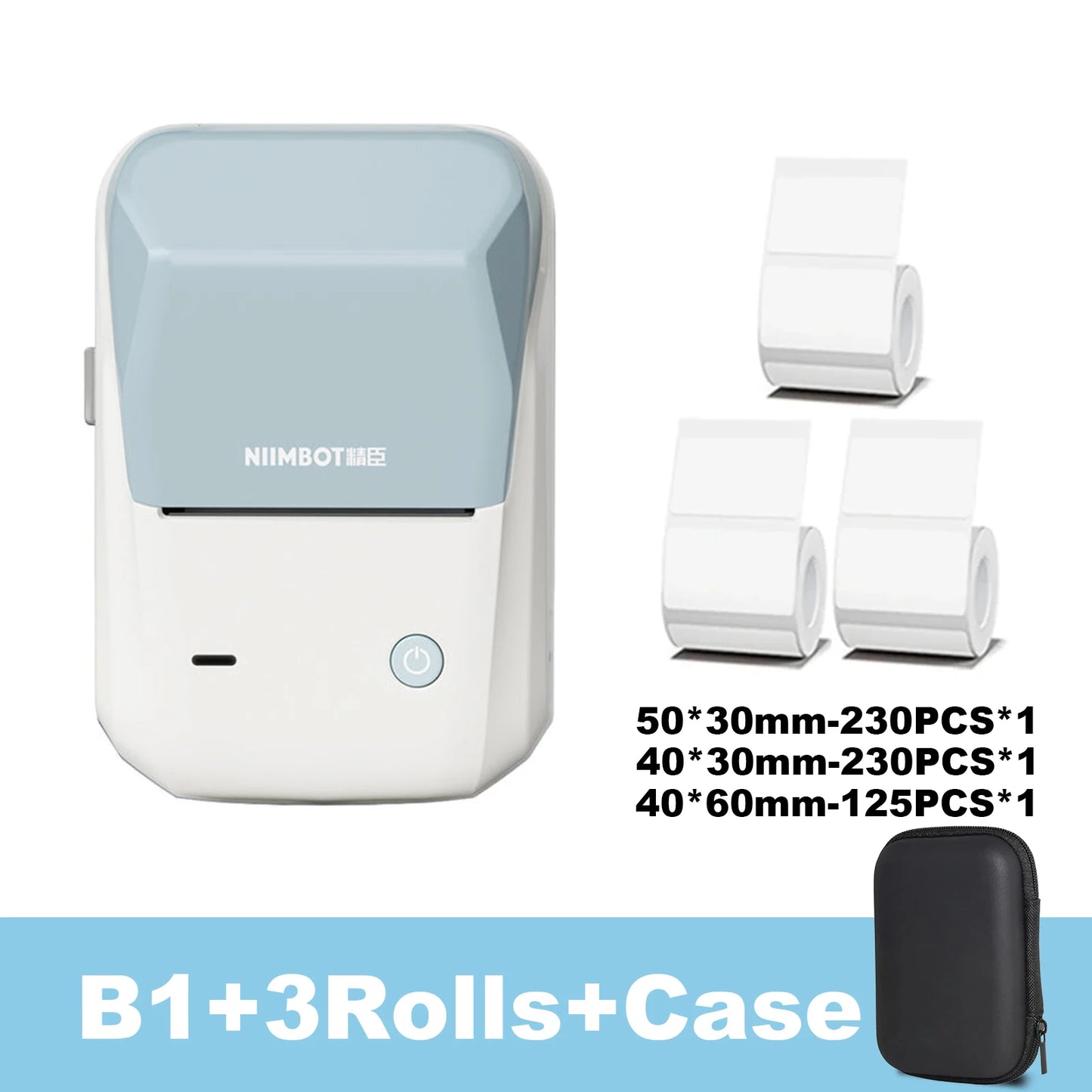 Niimbot B1 Portable Mini Thermal Label Printer Bluetooth Handheld Printer Pocket Label Self-adhesive Sticker Labeling Machine